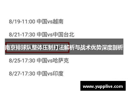 南京排球队整体压制打法解析与战术优势深度剖析
